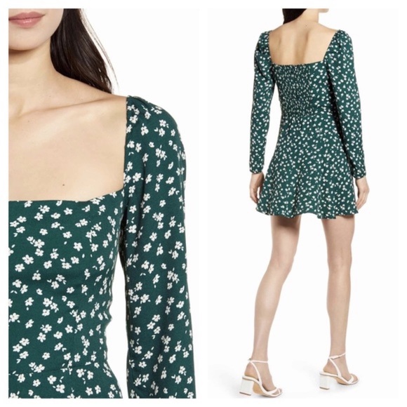 Reformation Dresses & Skirts - Reformation Sidecar Dress in Green Floral